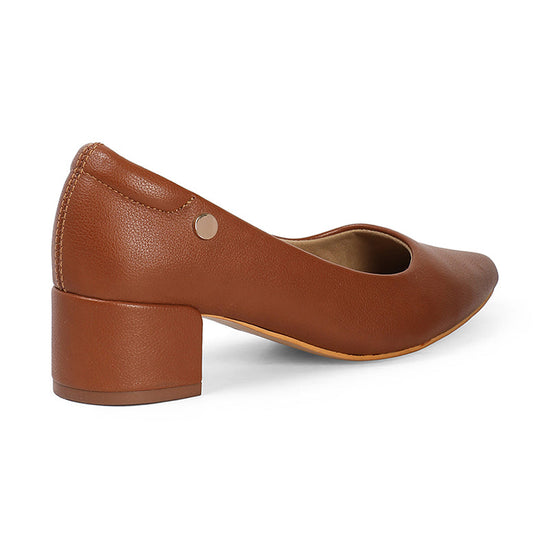 Maddie - Brown Block Heels