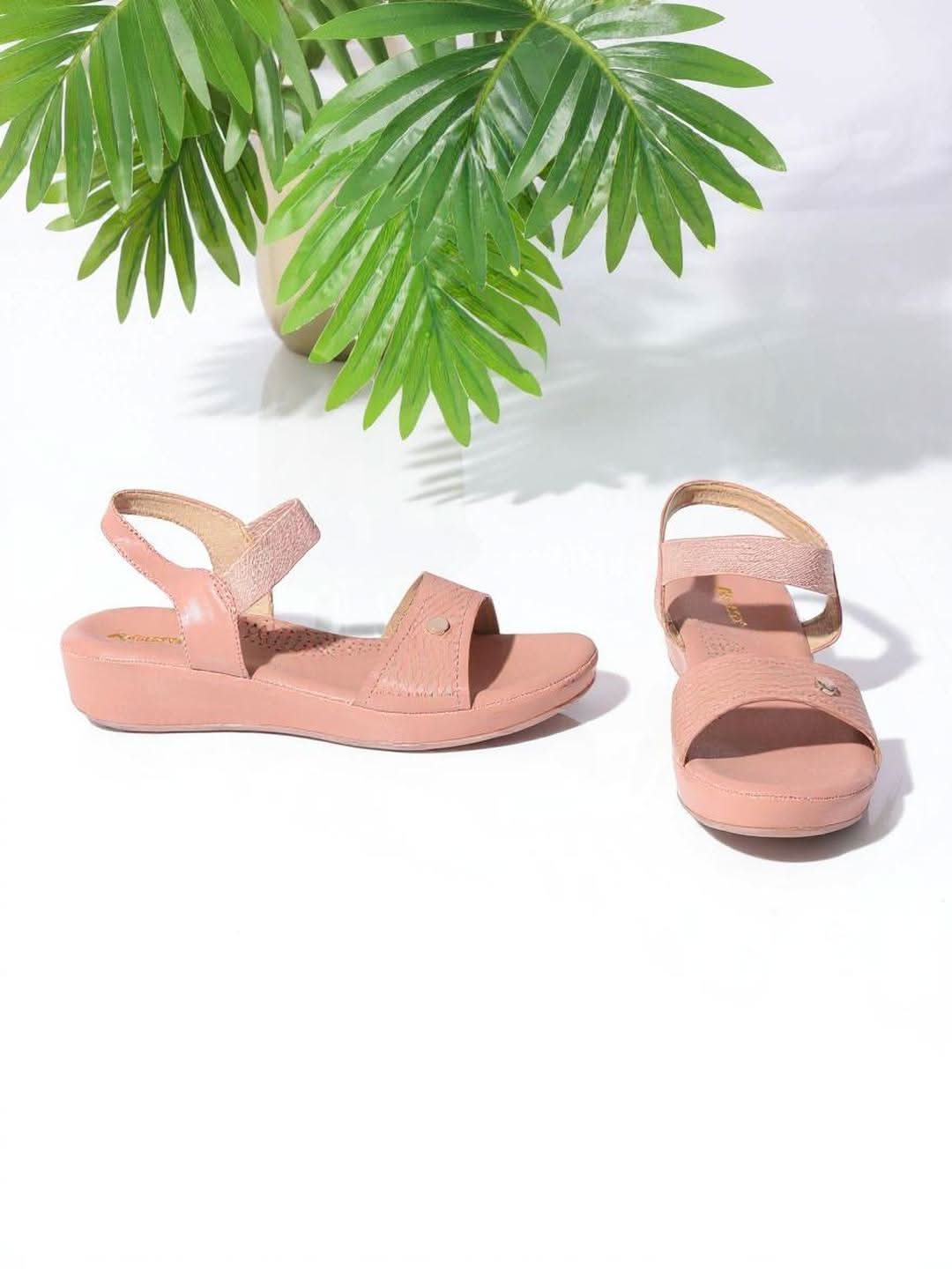 Isla - Peach Sandals - Glamourous Grace