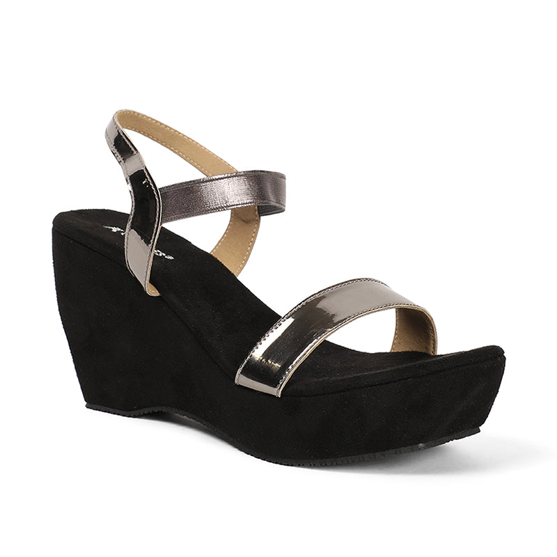 Aurora - Black Wedges - Glamourous Grace