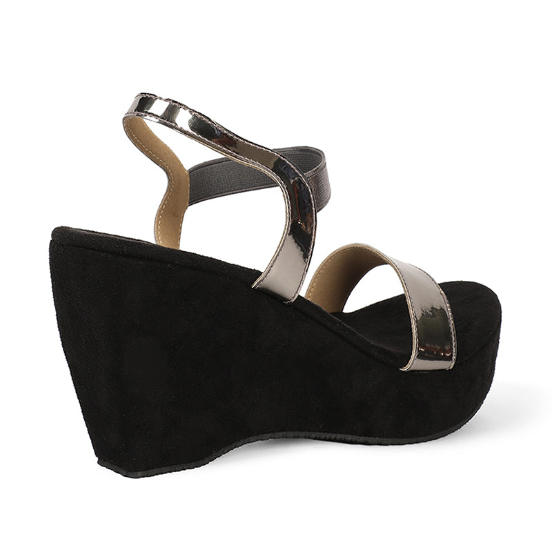 Aurora - Black Wedges - Glamourous Grace
