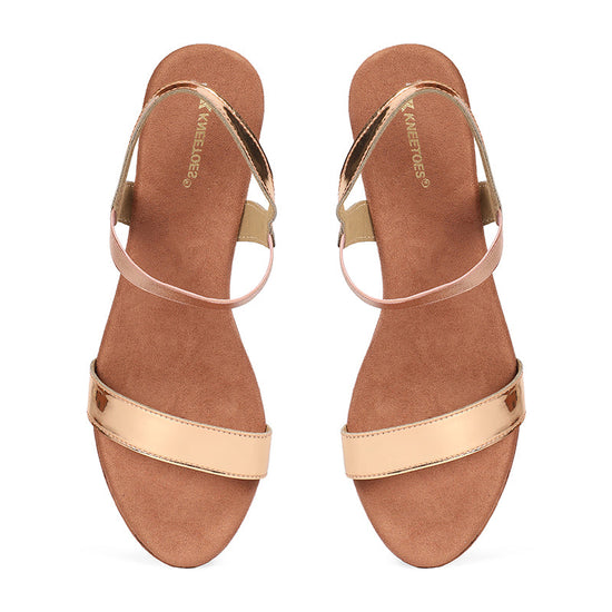 Aurora - Rose Gold Wedges