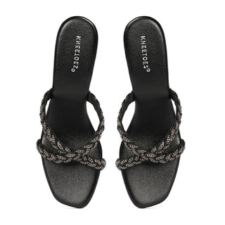 Nora - Black Block Heels