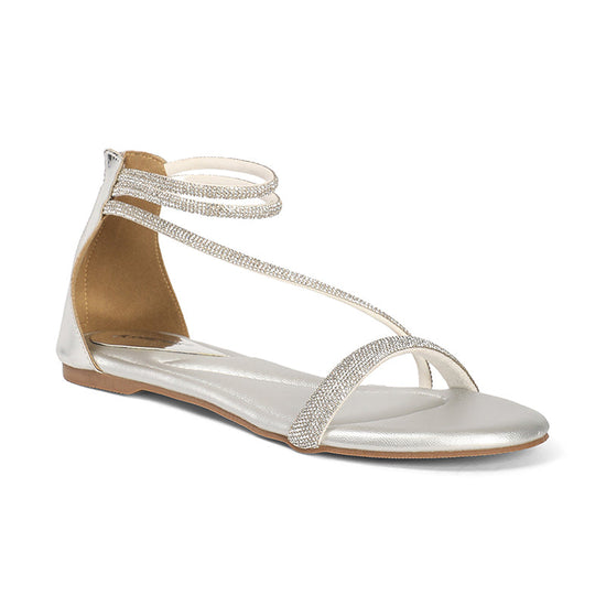 Solana- Silver Sandals