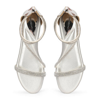 Solana- Silver Sandals
