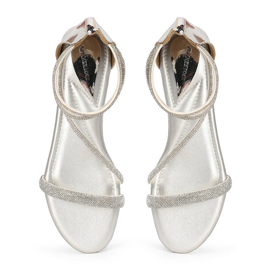 Solana- Silver Sandals