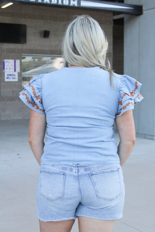 Layerz Clothing | Karly Top - Burnt Orange - Glamourous Grace