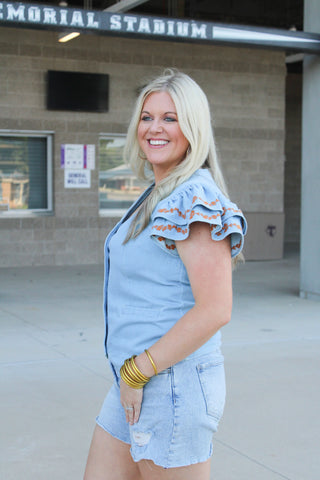 Layerz Clothing | Karly Top - Burnt Orange - Glamourous Grace