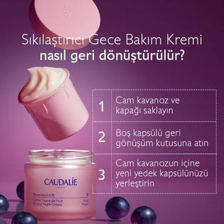 Caudalie Caudalie Resveratrol Lift Night Cream Refill 50ml - Anti-aging Luxury Skincare - Glamourous Grace