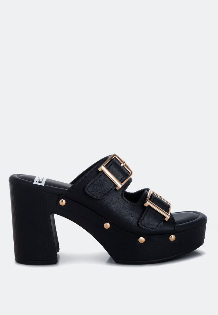 Kenna Dual Buckle Strap Sandals