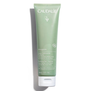 Caudalie Purifying Gel Cleanser - Vegan, Natural Face Cleanser for Acne-Prone Skin, Dermatologically Tested, 5.07 fl oz - Glamourous Grace