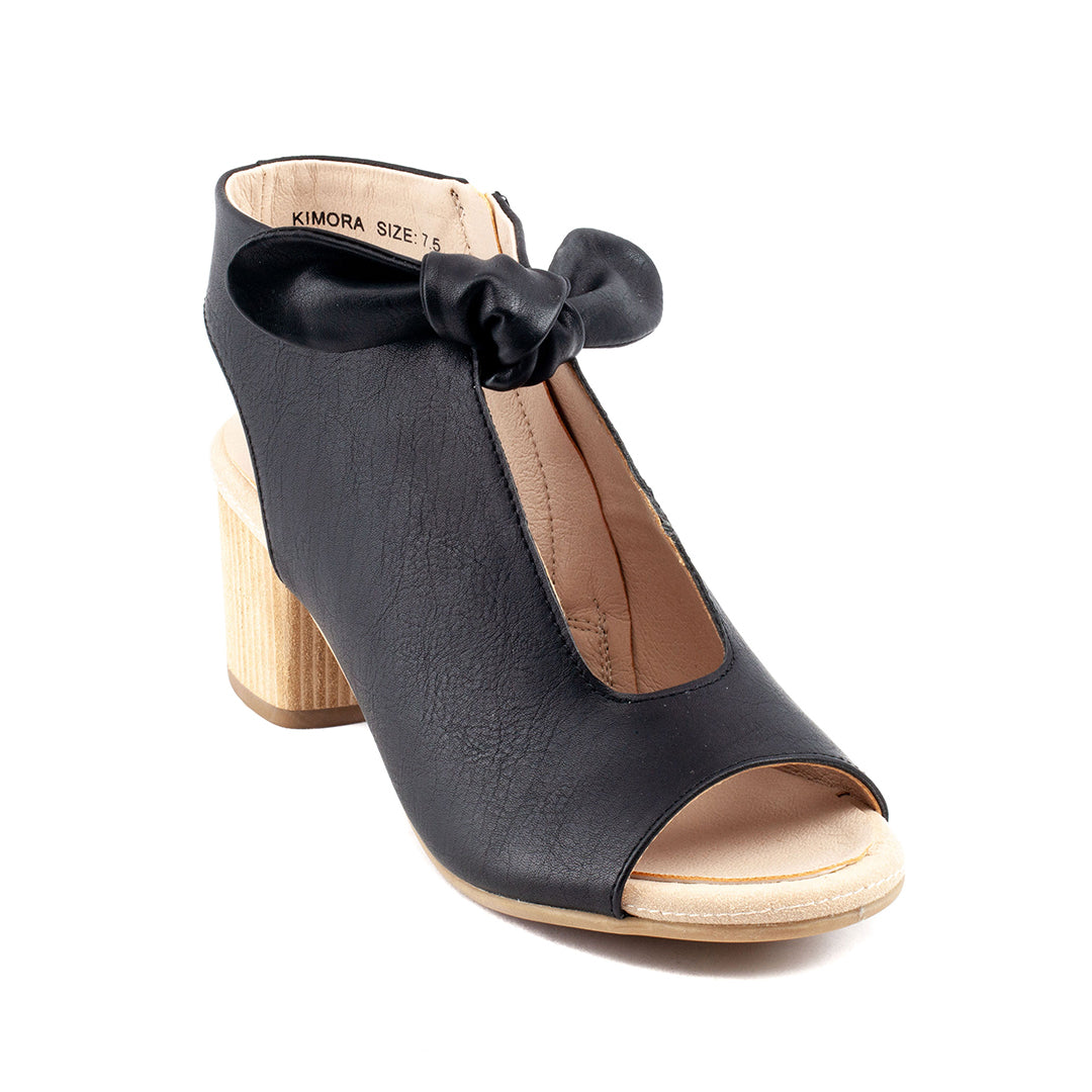 Women's Kimora Black Heeled Sandals - Glamourous Grace