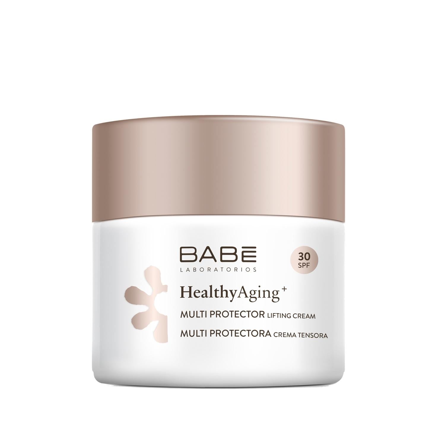 Babe SPF 30 Anti-Aging Firming Face Cream: Healthy Aging Multi-Protector - Sun Protection, Reduce Wrinkles, Youthful Skin (50ml) - Glamourous Grace
