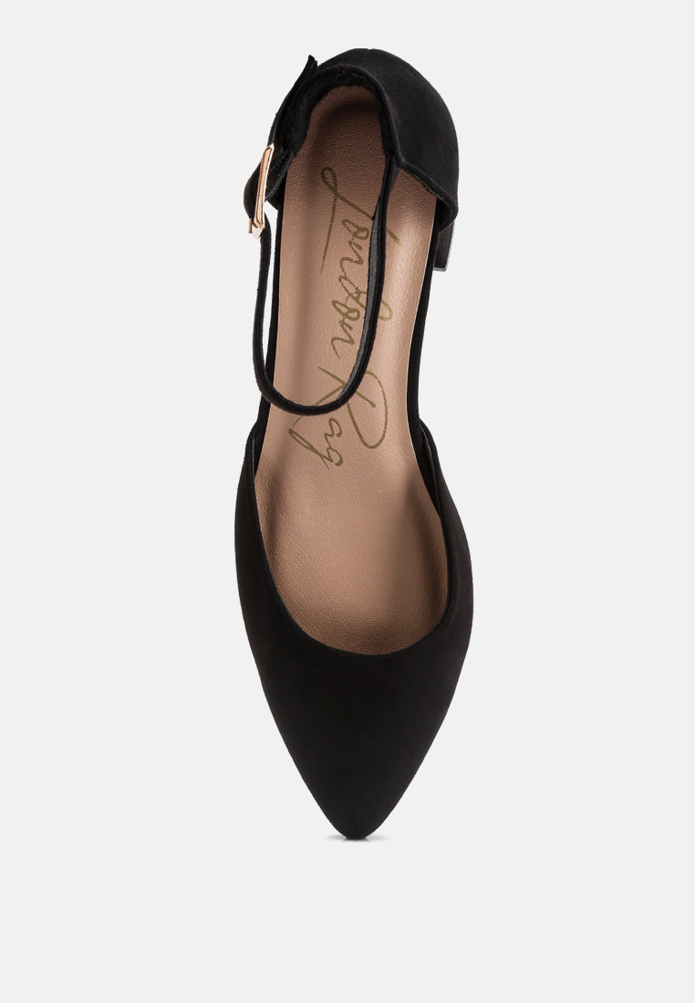 Kody Suede Ankle Strap Block Heel Sandals - Glamourous Grace
