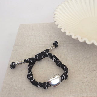 Knotty Cord Heart Bracelet - WATERPROOF