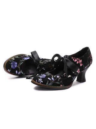 Angelique Handmade Floral Leather Shoes