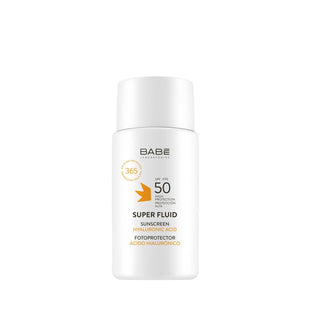 Babe Super Fluid Sunscreen SPF 50+ - Broad Spectrum UV Protection for Sensitive Skin - Lightweight Face Sunscreen - Glamourous Grace