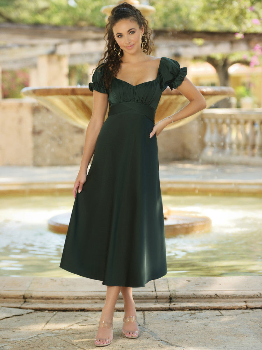 Maldives Midi Dress - Hunter Green - Glamourous Grace