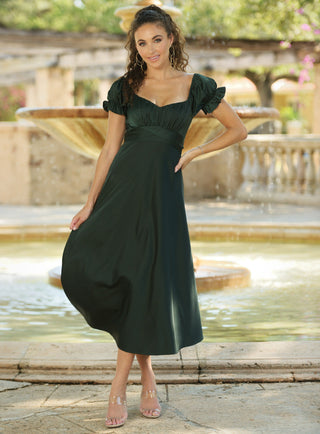 Maldives Midi Dress - Hunter Green - Glamourous Grace