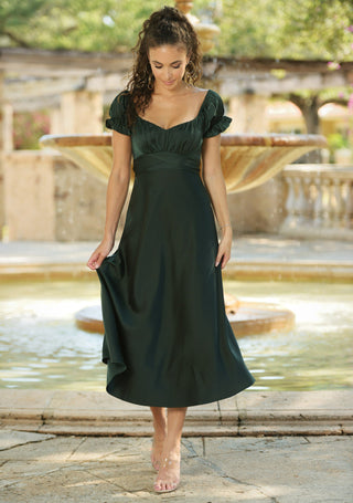 Maldives Midi Dress - Hunter Green - Glamourous Grace