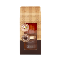 Cup of Comfort Scented Nourishing Lip Scrub & Lip Balm Set