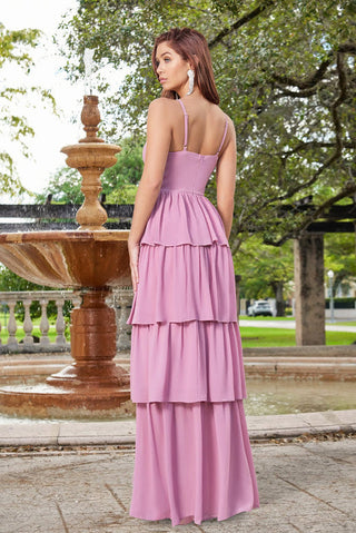 Miriam Tiered Maxi Dress - Mauve - Glamourous Grace