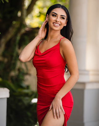 Sutton Slip Dress - Red - FINAL SALE - Glamourous Grace