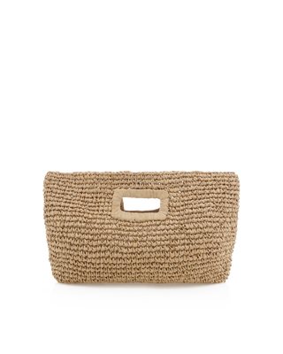 Leah Raffia Handle Bag