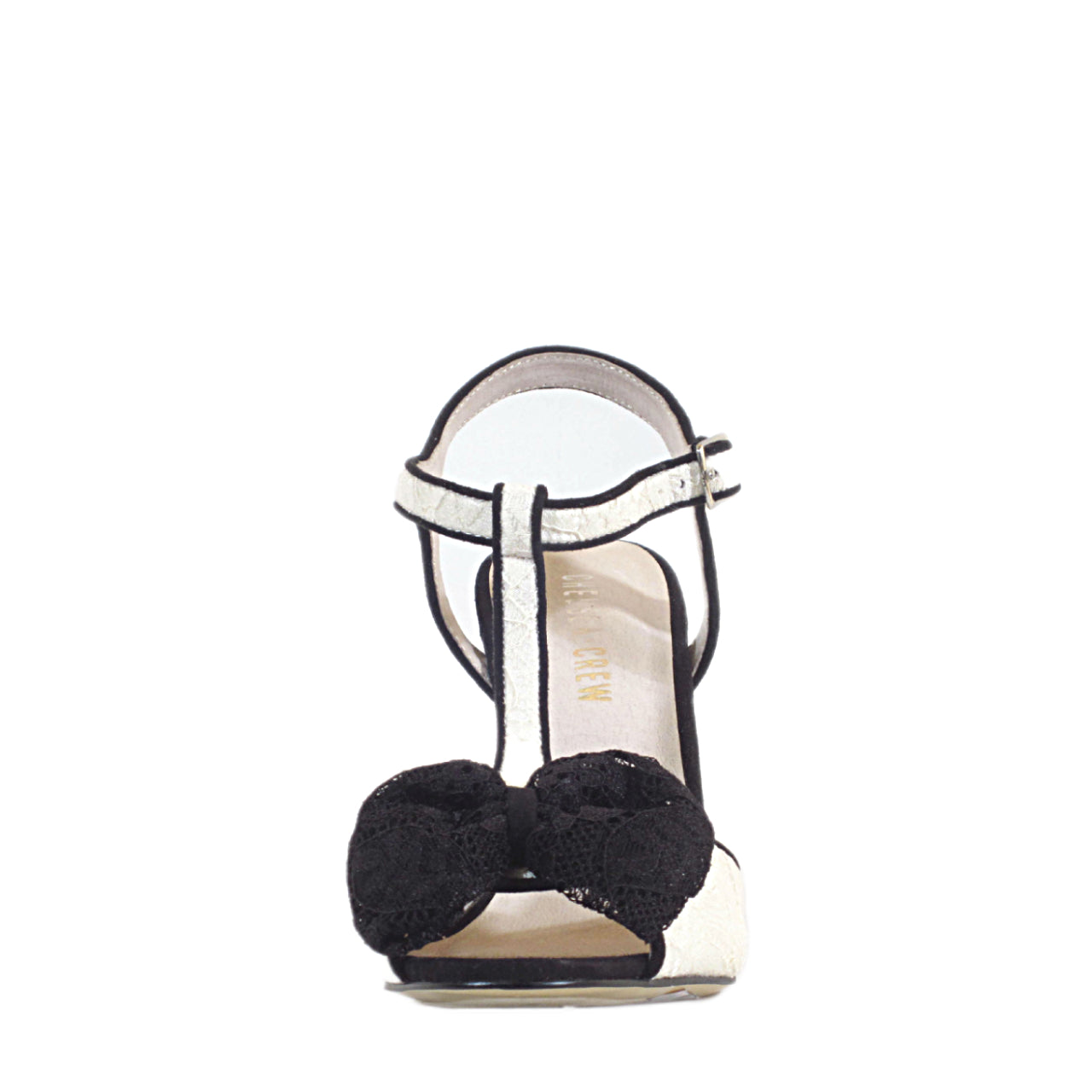 Leandra T-Strap Lace Heels - Glamourous Grace