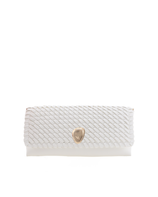 Leilah Clutch Bag White