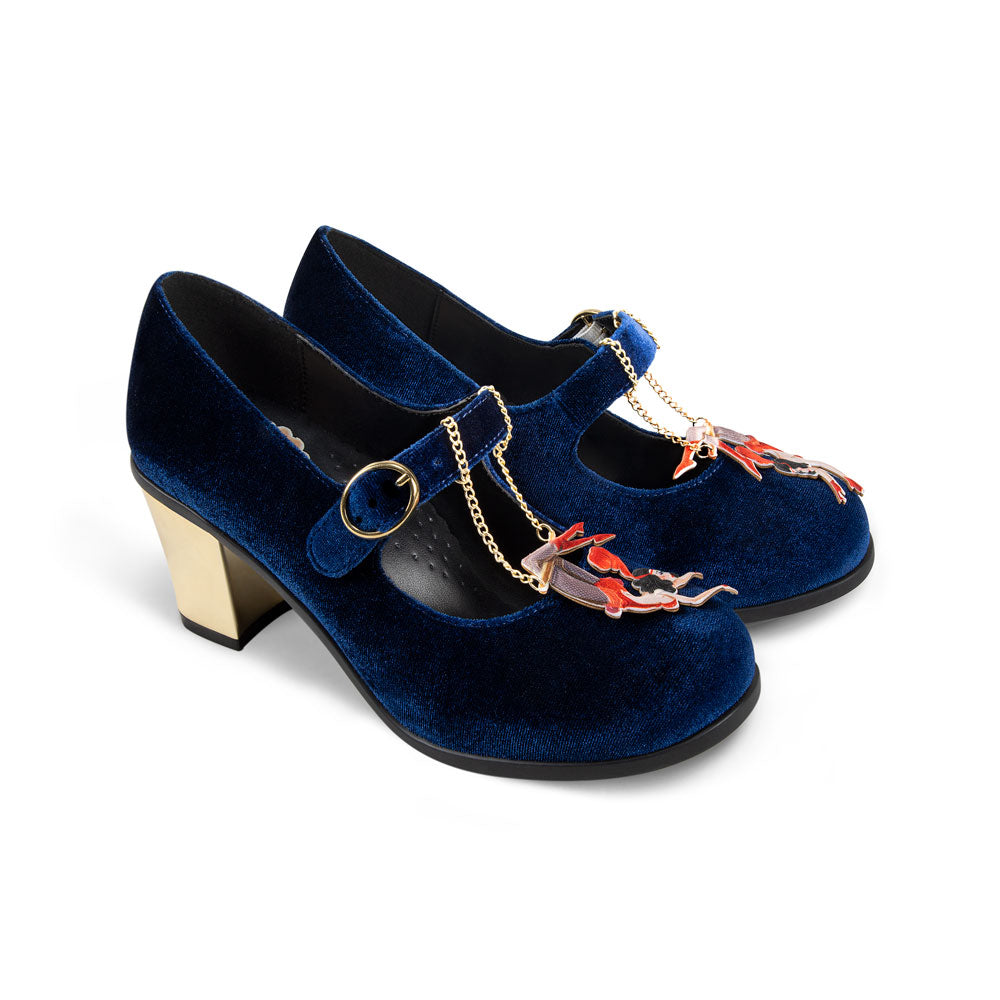 Les Dames Du Cirque Women's Mary Jane Mid Heels - Glamourous Grace