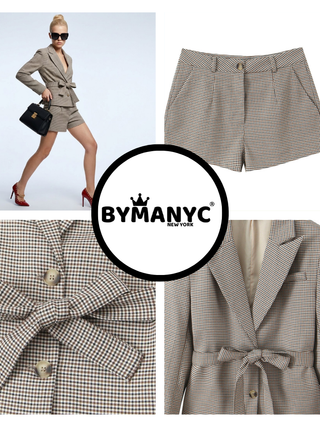 LEXINGTON Plaid Jacket & Shorts Set Prêt-à-Porter BYMANYC ® New York