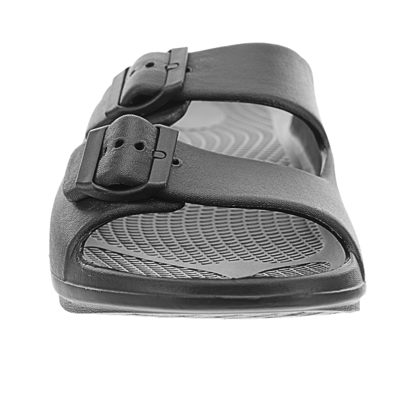 Sovella Men's Buckle Slide Black - Glamourous Grace