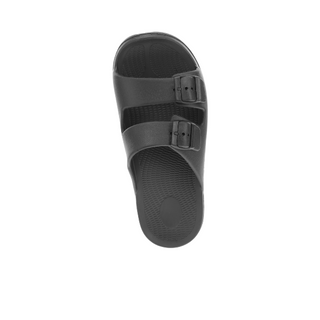 Sovella Men's Buckle Slide Black - Glamourous Grace
