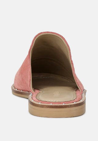 Lia Handcrafted Canvas Mules
