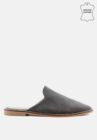 Lia Handcrafted Canvas Mules