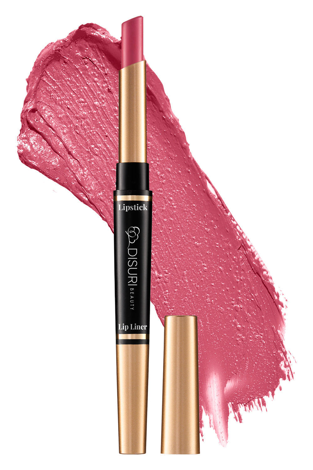 DISURI Beauty 2-in-1 Liquid Lipstick & Lip Liner Kit - Pink Sugar (#17)