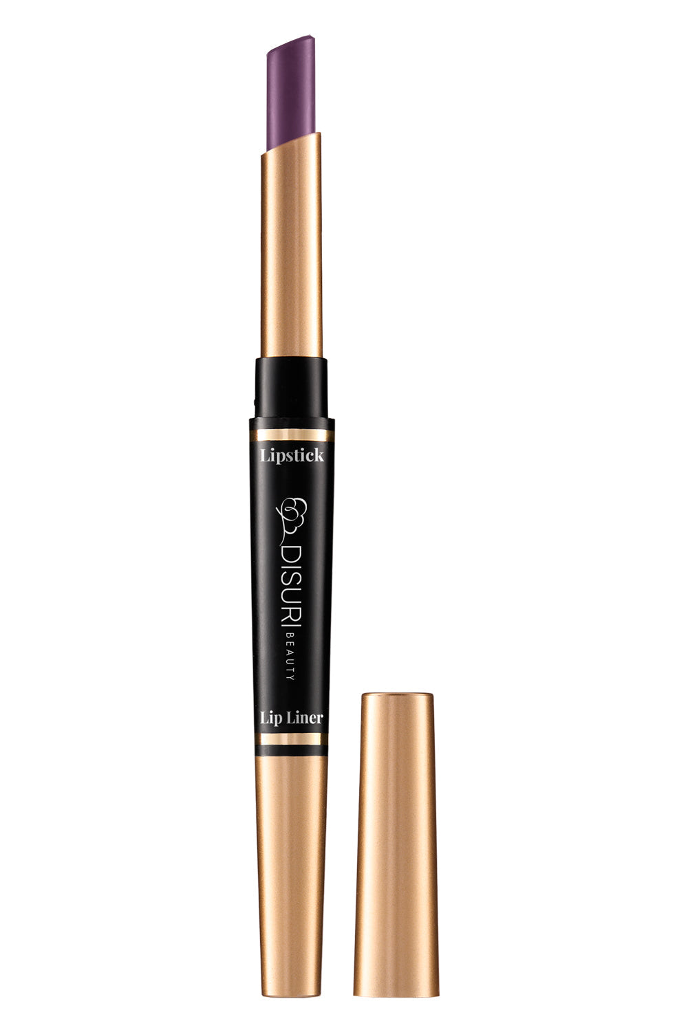DISURI Beauty 2-in-1 Liquid Lipstick & Lip Liner Kit - Uptown Purple (#18)
