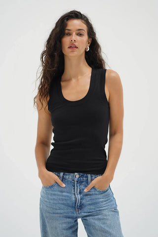 Double Layer Ribbed Scoop Tank