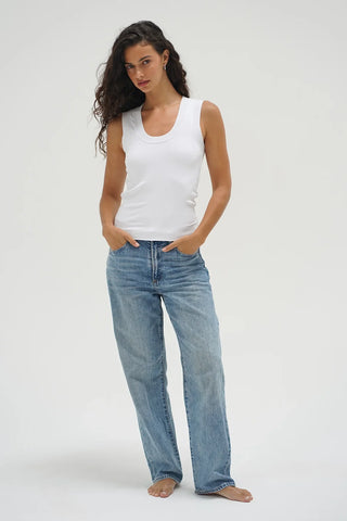 Double Layer Ribbed Scoop Tank