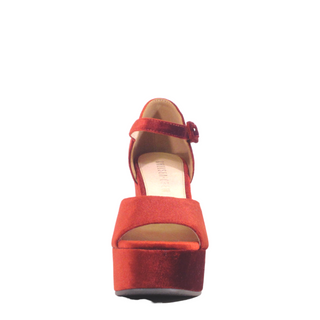 Quill Velvet Platform Heels - Glamourous Grace