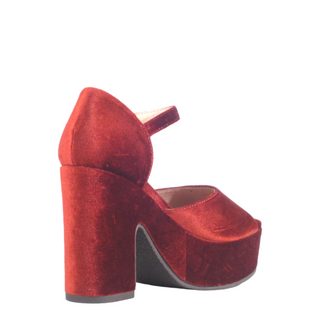 Quill Velvet Platform Heels - Glamourous Grace