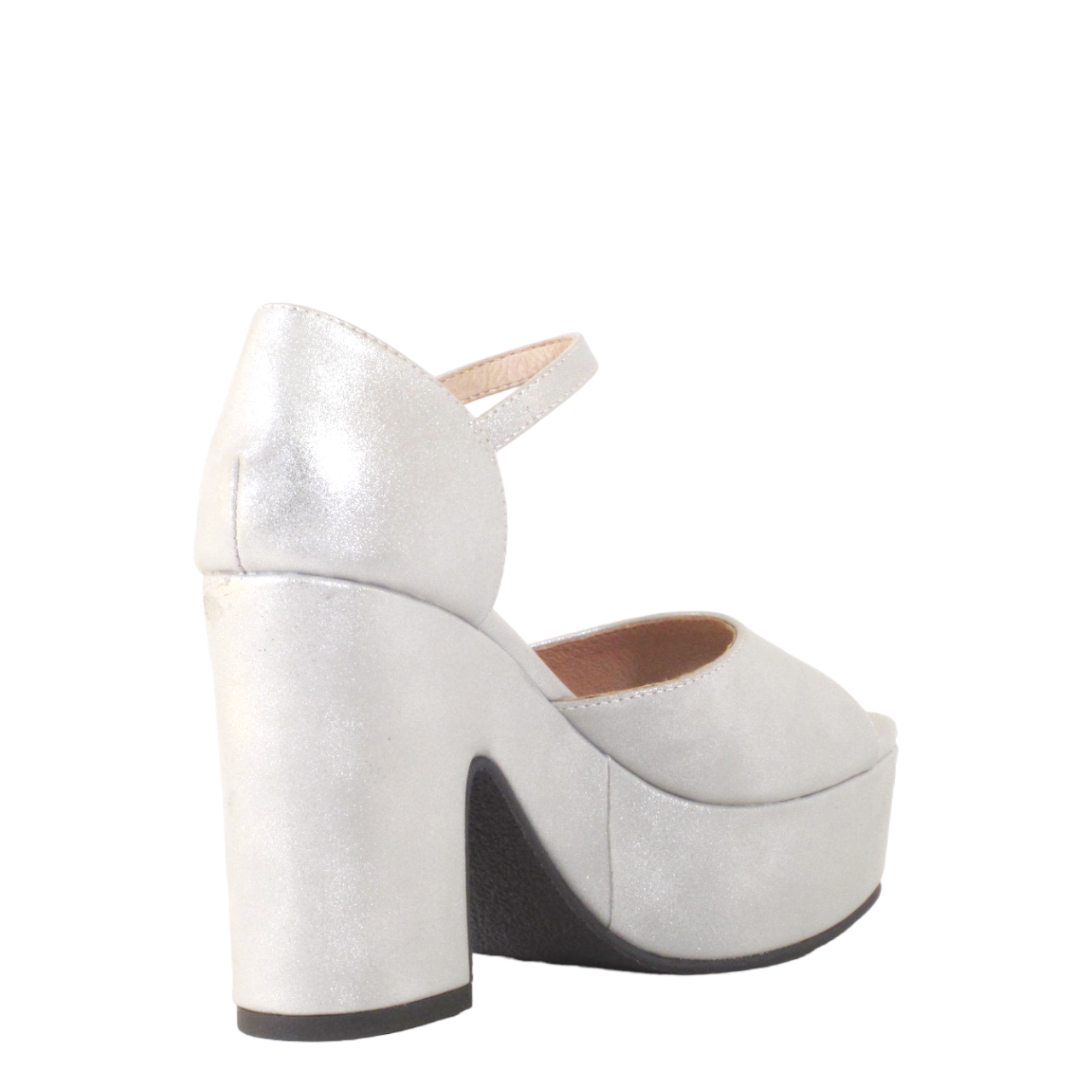 Quill Silver Platform Heels - Glamourous Grace