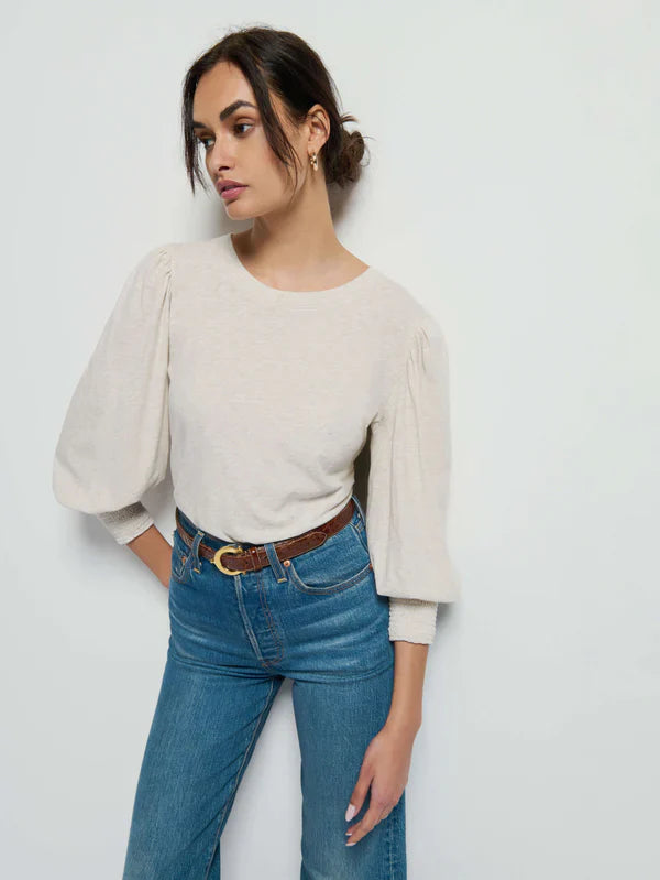 Nation LTD Loren Peasant Tee - Glamourous Grace