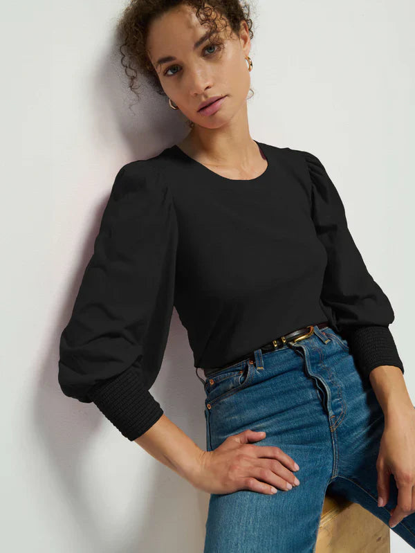 Nation LTD Loren Peasant Tee - Glamourous Grace