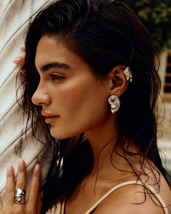 The Palma Shell Studs - Glamourous Grace