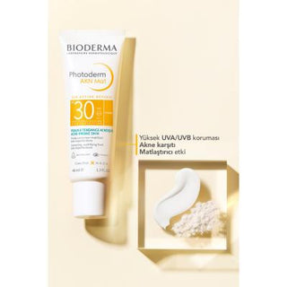 Bioderma Sunscreen and Mattifying Cream for Oily Skin - SPF30 Protection, Non-Comedogenic, Fragrance-Free - Glamourous Grace