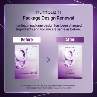 Numbuzin NAD+ BIO Lifting-sil Full Face Mask