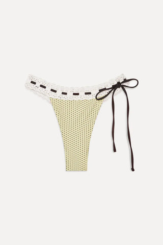 Lacey Micro Bikini Bottom | Lemon Dot