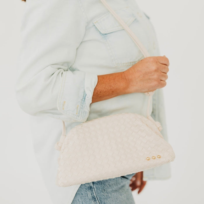 Lacy Woven Frame Crossbody Bag - Glamourous Grace
