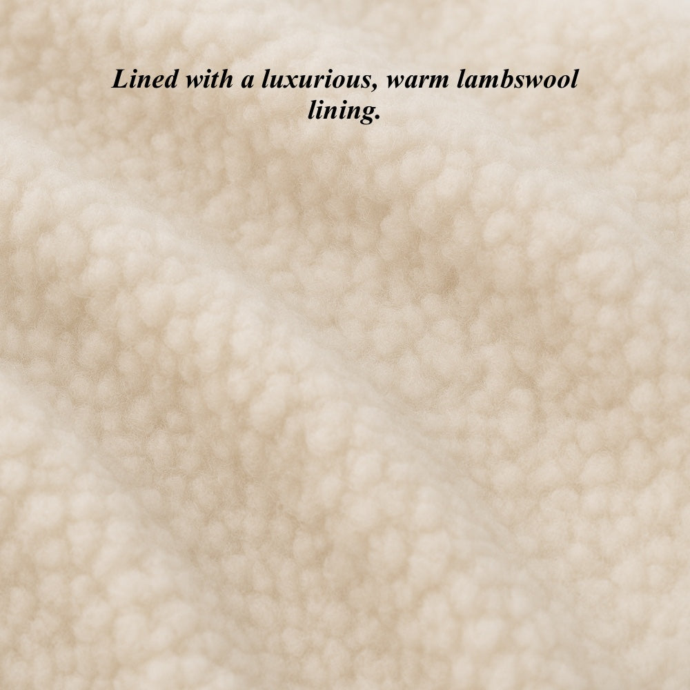 CL3103 (brown) - Men's Handsewn Lamb Shearling Winter Leather Gloves - Glamourous Grace